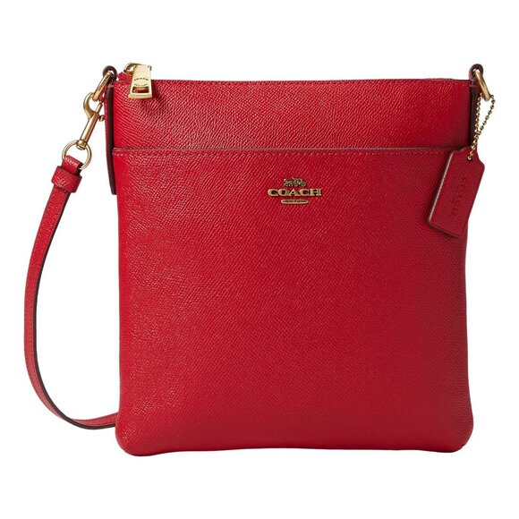 #24  NWT - Coach Crossgrain Leather Kitt Candy Apple - Picture 1 of 4